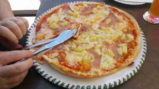 22 Piza a la Havaj