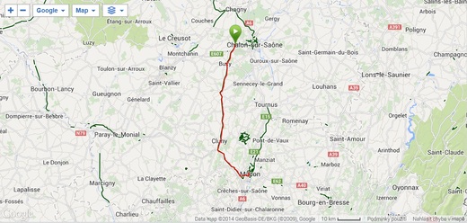 Cyklostezka Givry - Macon
