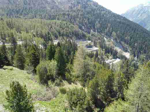 11 Serpentiny na Maloja Pass z druhé strany